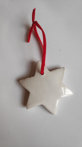 Ceramic Star Christmas decoration
