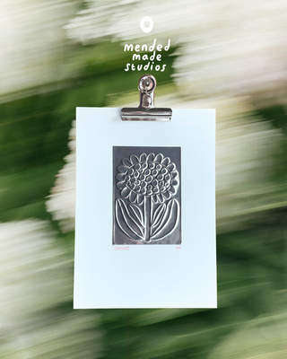 Sunflower Hand Embossed Artwork