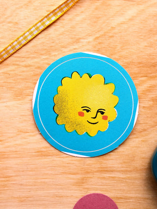 Sunshine Round Sticker