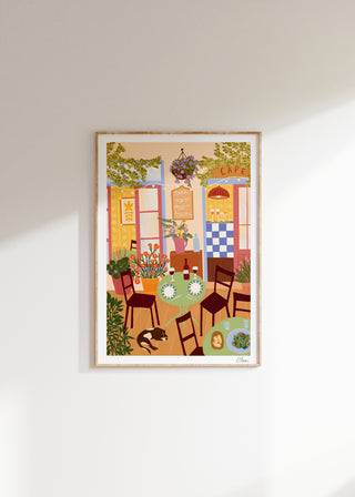Sunshine Terrace Art Print