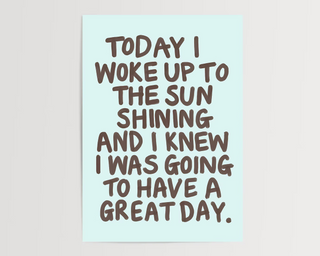 Sun Shining Print