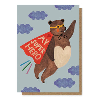Superhero Bear Card