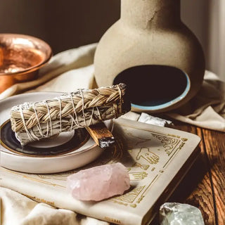 White Sage & Sweetgrass Smudge Stick
