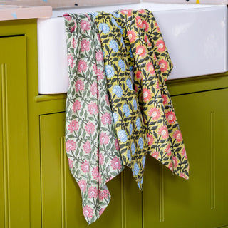 Pressed Petals Tea Towel