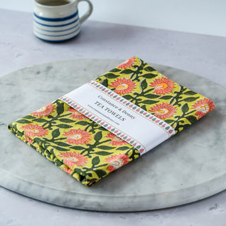 Pressed Petals Tea Towel