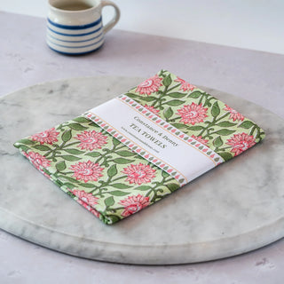 Pressed Petals Tea Towel