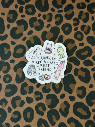 Trinkets are a Girl's Best Friend Sticker