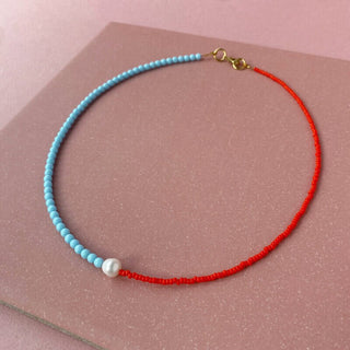 Two Tone Choker Necklace