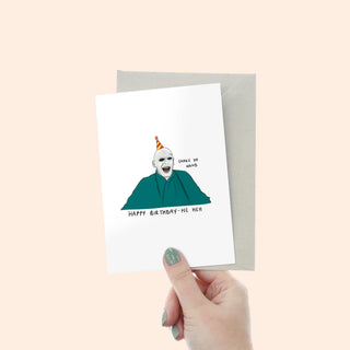 Voldemort Birthday Card