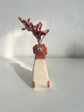 Welsh Springer Spaniel Dog vase