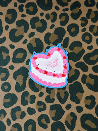 You Got This Cake Sticker